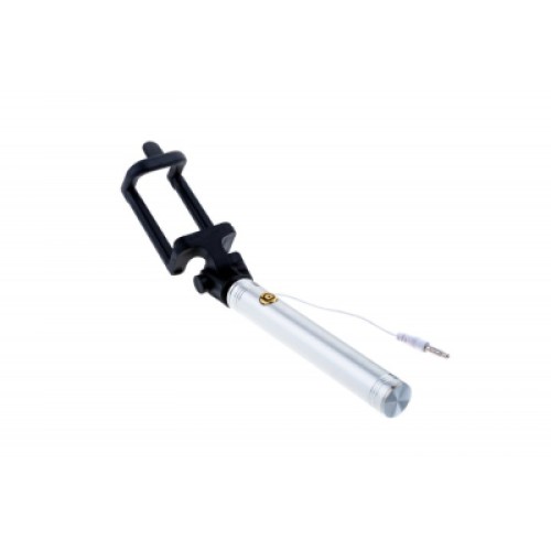 Монопод для селфи Grand-X Metallic Jack 3,5 U-крепление 170-750мм Silver (MPGJMS)