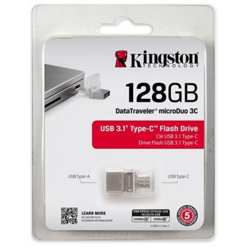 USB флеш накопитель Kingston 128GB DataTraveler microDuo 3C USB 3.0/Type C (DTDUO3C/128GB) USB флеш накопитель Kingston 128GB DataTraveler microDuo 3C USB 3.0/Type C (DTDUO3C/128GB)