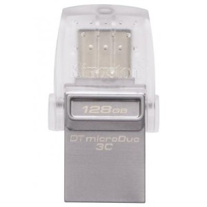 USB флеш накопитель Kingston 128GB DataTraveler microDuo 3C USB 3.0/Type C (DTDUO3C/128GB)