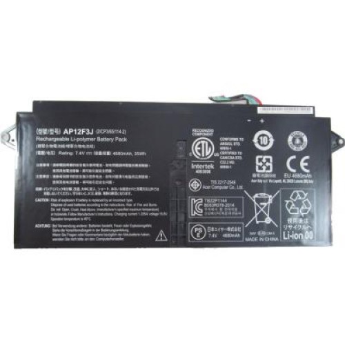 Аккумулятор для ноутбука Acer AP12F3J Aspire S7-391 4680mAh (35Wh) 4cell 7.4V Li-ion (A47044)