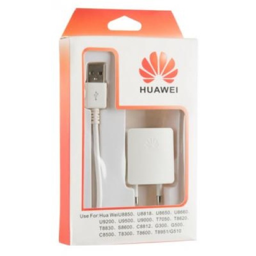 Зарядное устройство Huawei 1*USB 1А + cable MicroUSB White (54654)