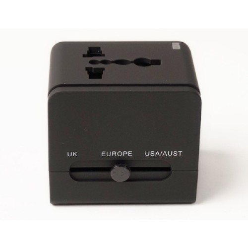 Зарядное устройство PowerPlant Международный адаптер 220В + 2*USB max2.1A (DV00DV5067)