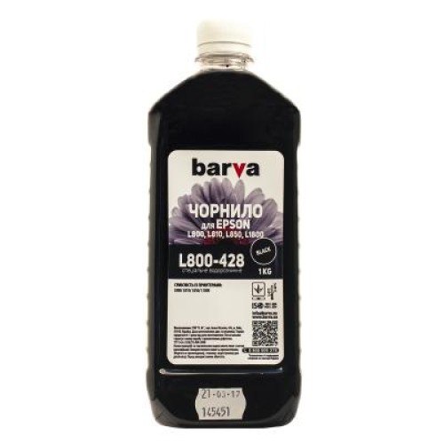 Чернила Barva Epson 673 1кг BLACK (T6731) (L800-428)