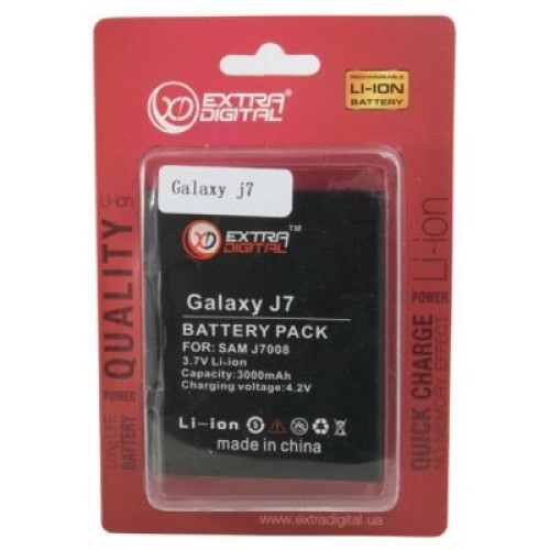 Аккумуляторная батарея Extradigital Samsung Galaxy J7 J700H (3000mAh) (BMS6407)