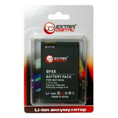 Аккумуляторная батарея Extradigital Motorola BF6X (1500 mAh) (DV00DV6135)