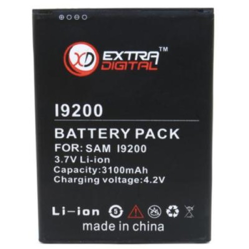 Аккумуляторная батарея Extradigital Samsung GT-i9200 Galaxy Mega (3100 mAh) (BMS1149)