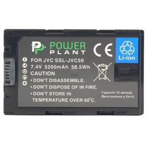 Аккумулятор к фото/видео PowerPlant JVC SSL-JVC50, 5200mAh (CB970056)