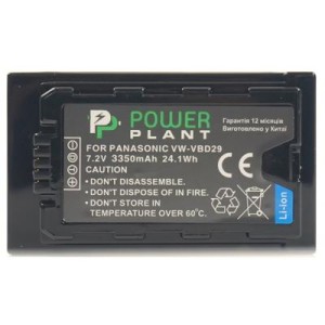 Аккумулятор к фото/видео PowerPlant Panasonic VW-VBD29, 3350mAh (CB970070)