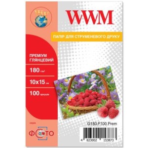 Фотобумага 10x15 Premium WWM (G180.F100.Prem)