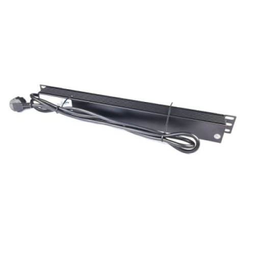 Силовой блок Eserver 19" 8 розеток, выкл., алюм. корпус PDU 220В, 16А (WT-2261A-GER-8WAY)
