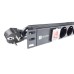 Силовой блок Eserver 19" 8 розеток, выкл., алюм. корпус PDU 220В, 16А (WT-2261A-GER-8WAY)