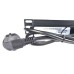 Силовой блок Eserver 19" 8 розеток, выкл., алюм. корпус PDU 220В, 16А (WT-2261A-GER-8WAY)