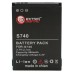 Аккумуляторная батарея Extradigital HTC Rose (900 mAh) (DV00DV6100)