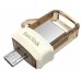 USB флеш накопитель SanDisk 32GB Ultra Dual Drive m3.0 White-Gold USB 3.0/OTG (SDDD3-032G-G46GW)