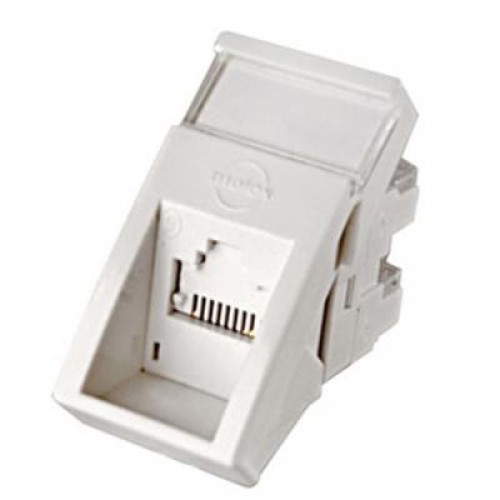 Модуль Keystone RJ45 UTP кат. 6, 22.5x45, угловой Molex (MLG-00021-02)
