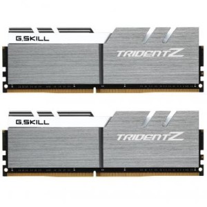 Модуль пам'яті для комп'ютера DDR4 16GB (2x8GB) 3200 MHz Trident Z Silver H/ White G.Skill (F4-3200C16D-16GTZSW)