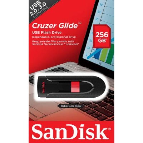 USB флеш накопитель SanDisk 256GB Cruzer Glide USB 3.0 (SDCZ60-256G-B35)