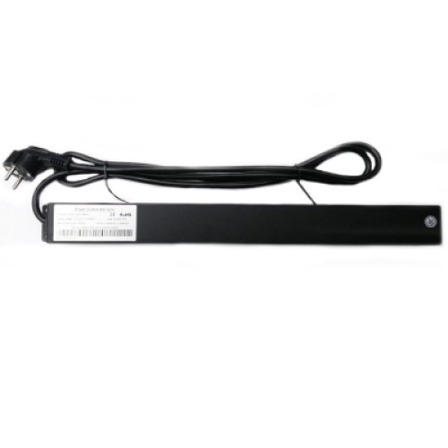 Силовой блок Eserver 19" 9 розеток, кабель 1.8м, алюм. корпус PDU 220В, 16А (WT-2261A-GER-9WAY)