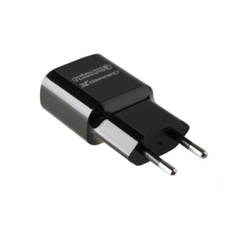 Зарядное устройство Grand-X Quick Charge QС3.0, + cable USB -> Type C 1m (CH-550TC)