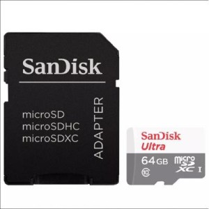 Карта пам'яті SanDisk 64GB microSDXC Class 10 UHS-I Ultra (SDSQUNS-064G-GN3MA)