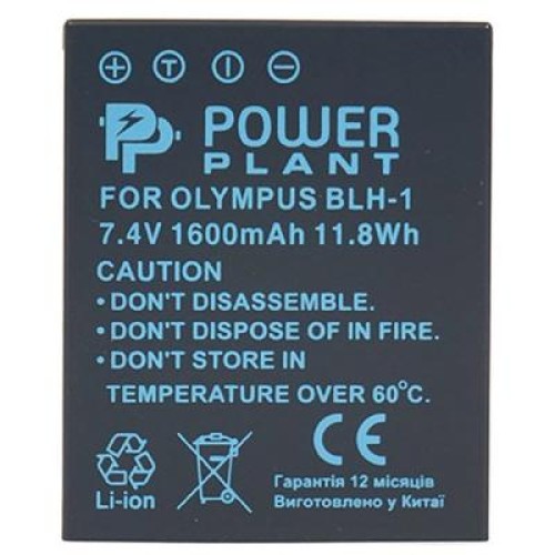 Аккумулятор к фото/видео PowerPlant Olympus BLH-1 1600mAh (CB970148)