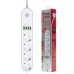 Сетевой фильтр питания ColorWay CW-CHE44W, 4 розетки/4USB White 2M (CW-CHE44W)