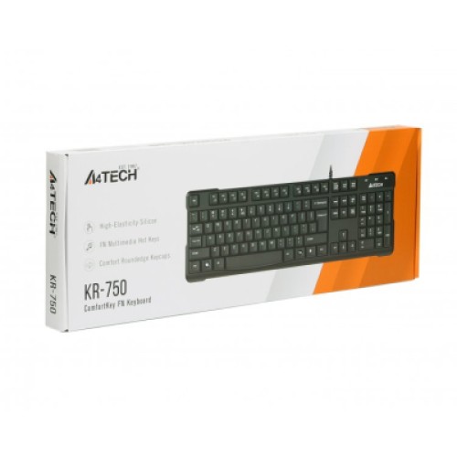 Клавиатура A4Tech KR-750-BLACK-US