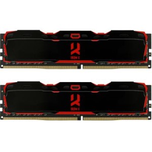 Модуль памяти для компьютера DDR4 16GB (2x8GB) 2666 MHz IRDM Black Goodram (IR-X2666D464L16S/16GDC)