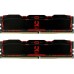 Модуль памяти для компьютера DDR4 16GB (2x8GB) 2666 MHz IRDM Black Goodram (IR-X2666D464L16S/16GDC)