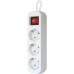 Сетевой удлинитель Defender S350 5.0 m 3 роз switch white (99235)