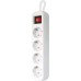Сетевой удлинитель Defender S430 3.0 m 4 роз switch white (99238)