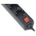 Сетевой фильтр питания REAL-EL REAL-EL RS-6 PROTECT USB, 5m, black (EL122300018)