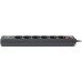 Сетевой фильтр питания REAL-EL REAL-EL RS-6 PROTECT USB, 5m, black (EL122300018)