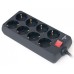 Сетевой фильтр питания REAL-EL REAL-EL RS-8 PROTECT, 1.8m, black (EL122300021)