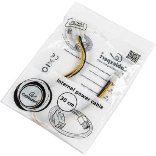 Кабель питания CPU 4-pin 0.3m Cablexpert (CC-PSU-7)