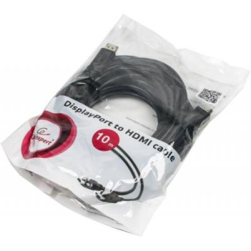 Кабель мультимедийный Display Port to HDMI 10.0m Cablexpert (CC-DP-HDMI-10M)