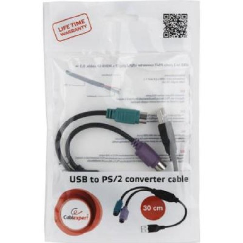 Переходник USB to PS/2 Cablexpert (UAPS12-BK)