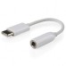 Переходник Type-C to Jack 3.5mm female Cablexpert (CCA-UC3.5F-01-W)
