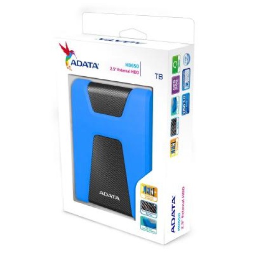 Внешний жесткий диск 2.5" 2TB ADATA (AHD650-2TU31-CBL) Внешний жесткий диск 2.5" 2TB ADATA (AHD650-2TU31-CBL)
