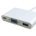 Порт-репликатор Extradigital USB Type-C to VGA/USB 3.0/Type-C (0.15m) (KBV1690)