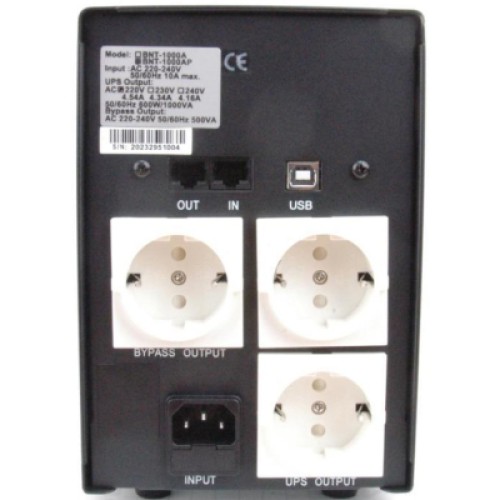 Источник бесперебойного питания BNT-1000 AP USB Powercom (BNT-1000 AP USB Schuko)