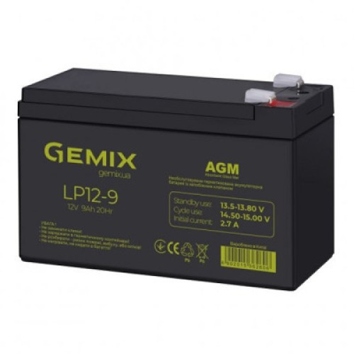 Батарея к ИБП Gemix LP 12В 9Ач (LP12-9)