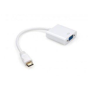 Переходник HDMI C M to VGA F 0.15m Vinga (HDMICMVGAF-01)