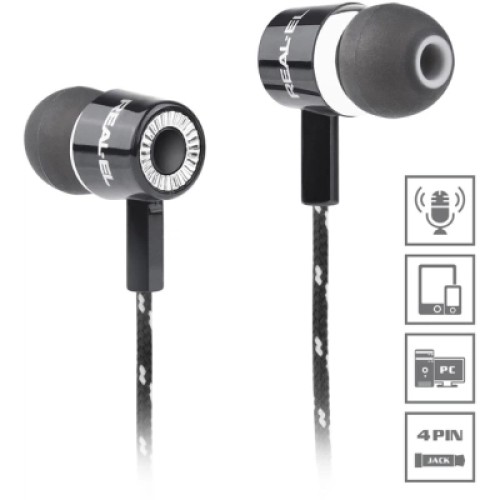 Наушники REAL-EL Z-1755 Black/Wwhite (EL124100020) Наушники REAL-EL Z-1755 Black/Wwhite (EL124100020)