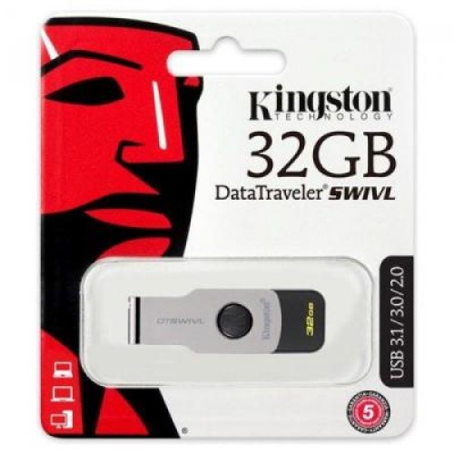 USB флеш накопитель Kingston 32GB DT SWIVL Metal USB 3.0 (DTSWIVL/32GB) USB флеш накопитель Kingston 32GB DT SWIVL Metal USB 3.0 (DTSWIVL/32GB)