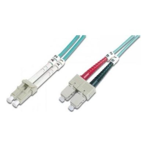 Оптический патчкорд Digitus LC/UPC-SC/UPC,50/125,OM3,duplex,10m (DK-2532-10/3)