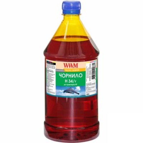 Чернила WWM HP № 22/134/136 1000г Yellow (H34/Y-4)