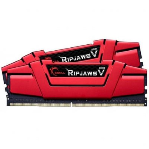 Модуль памяти для компьютера DDR4 8GB (2x4GB) 2400 MHz RIPJAWS V RED G.Skill (F4-2400C17D-8GVR)