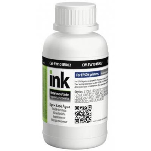 Чернила ColorWay Epson L-100/200, 200 мл Black (CW-EW101BK02)