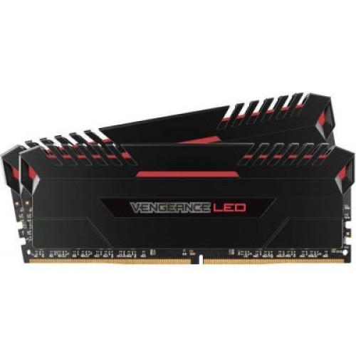 Модуль памяти для компьютера DDR4 16GB (2x8GB) 3000 MHz Vengeance LED Red Corsair (CMU16GX4M2C3000C15R)